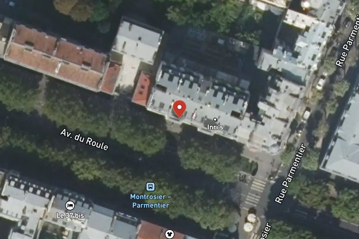 Vue satellite — 34 Avenue du Roule
