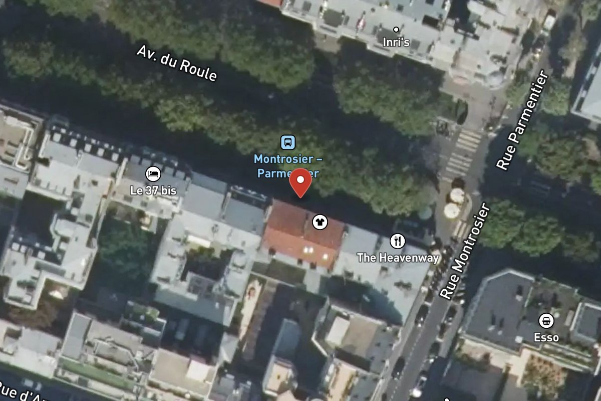 Vue satellite — 35 Avenue du Roule