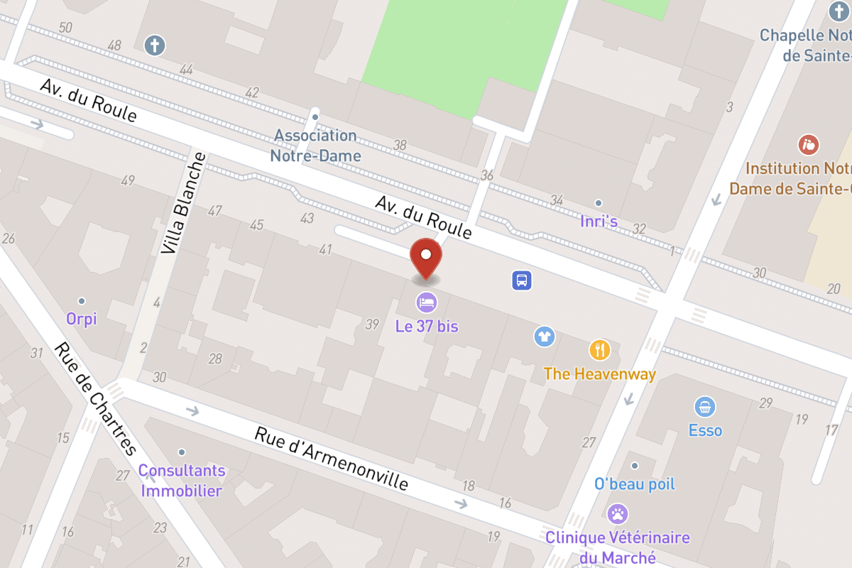 Plan de situation — 37BIS Avenue du Roule