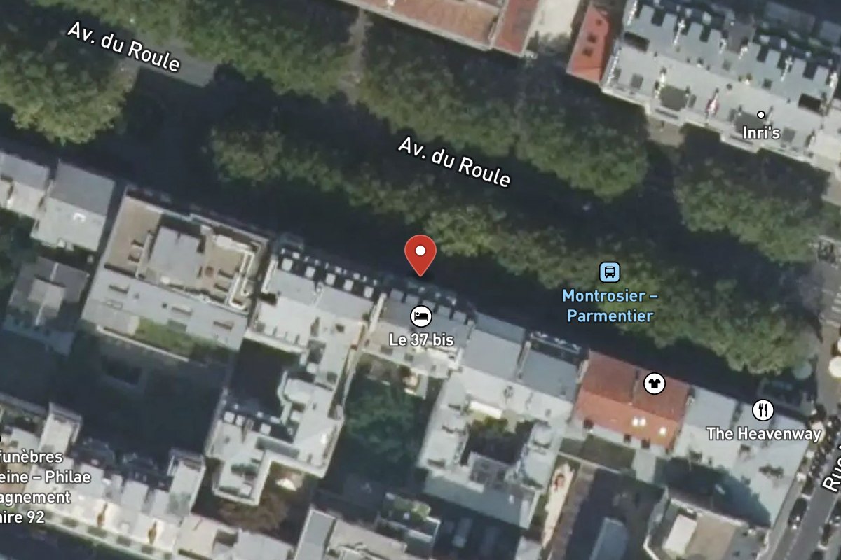 Vue satellite — 37BIS Avenue du Roule