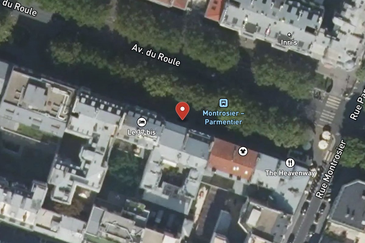 Vue satellite — 37 Avenue du Roule