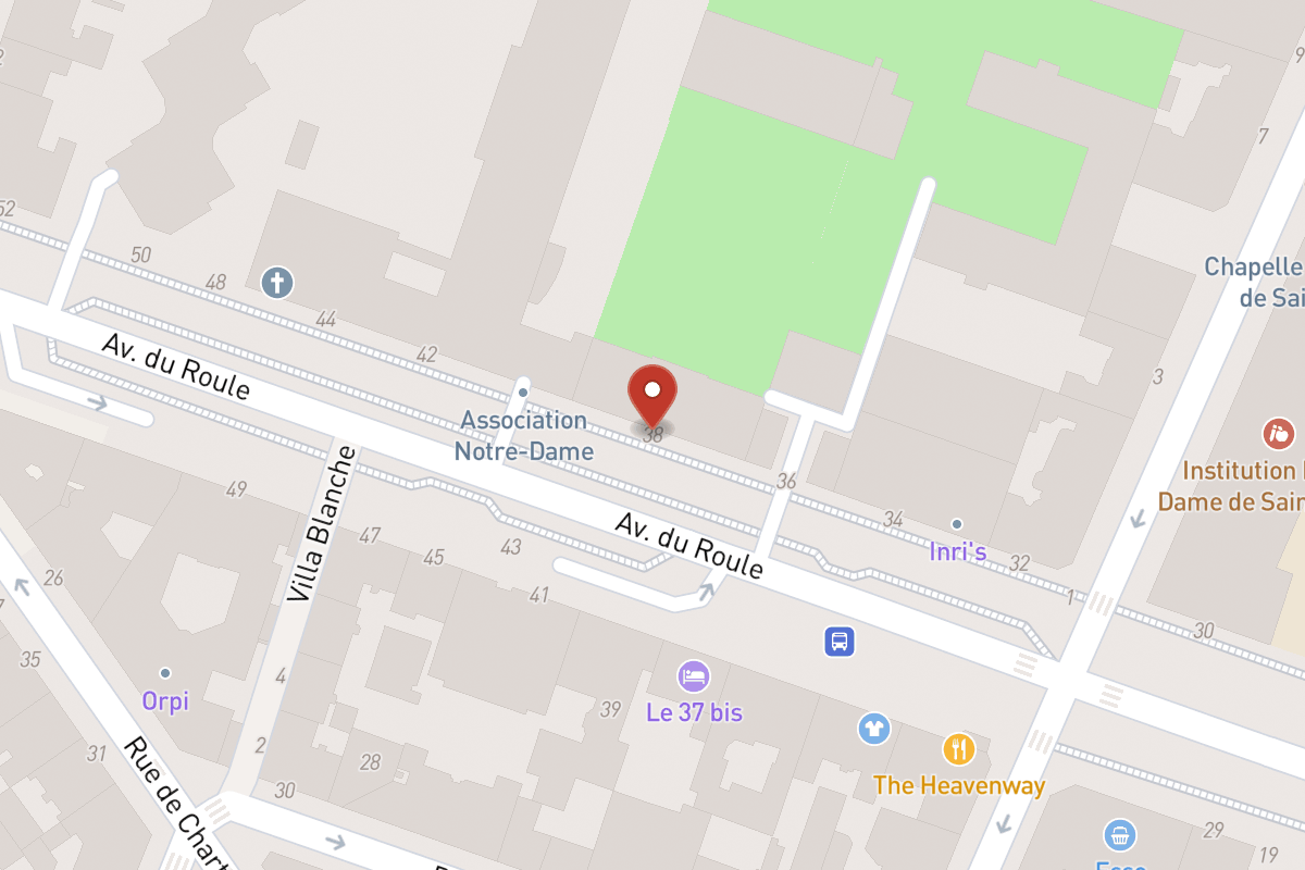 Plan de situation — 38 Avenue du Roule