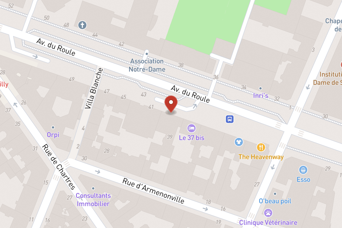 Plan de situation — 39 Avenue du Roule