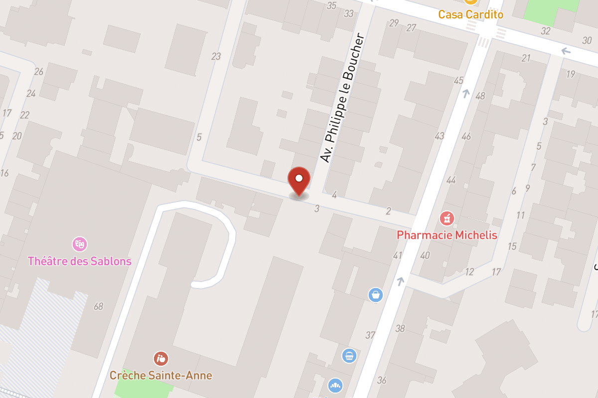 Plan de situation — 3 Avenue du Roule