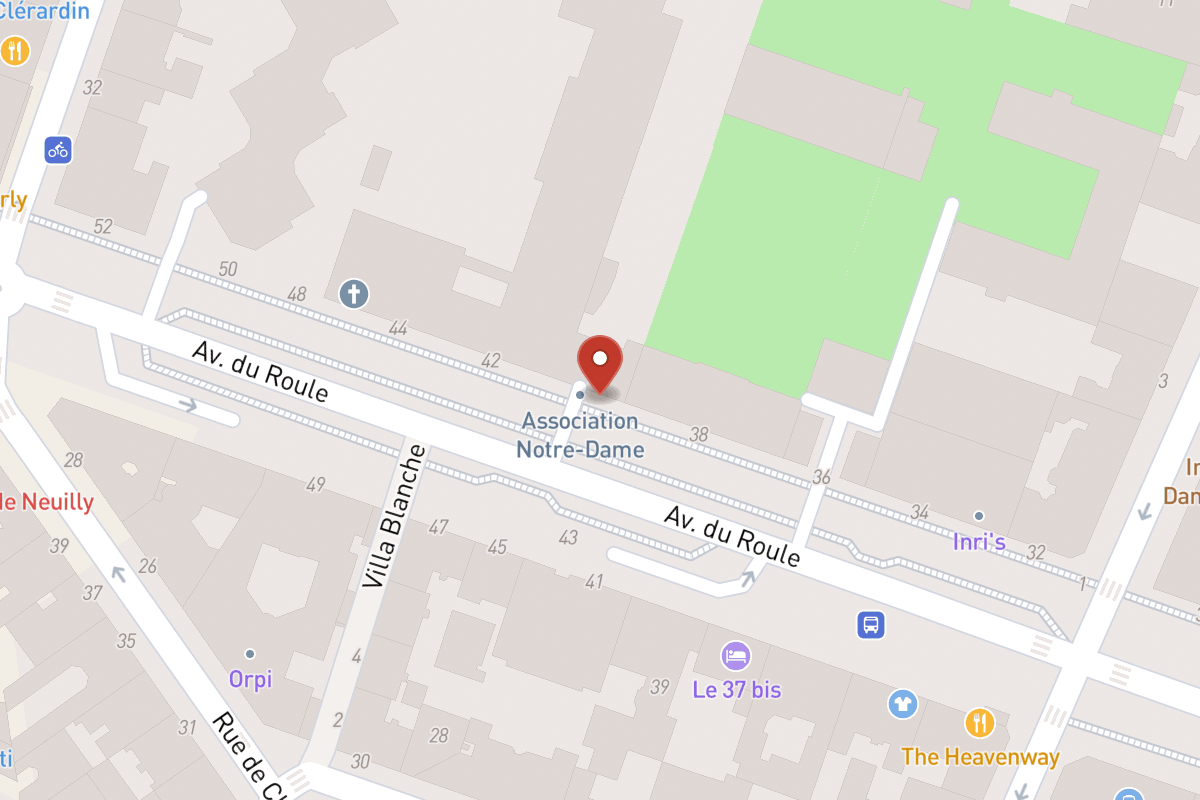 Plan de situation — 40 Avenue du Roule