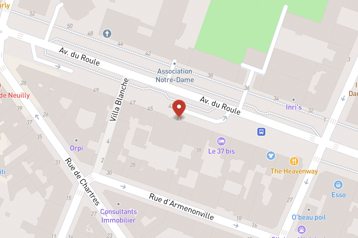 Plan de situation — 41 Avenue du Roule