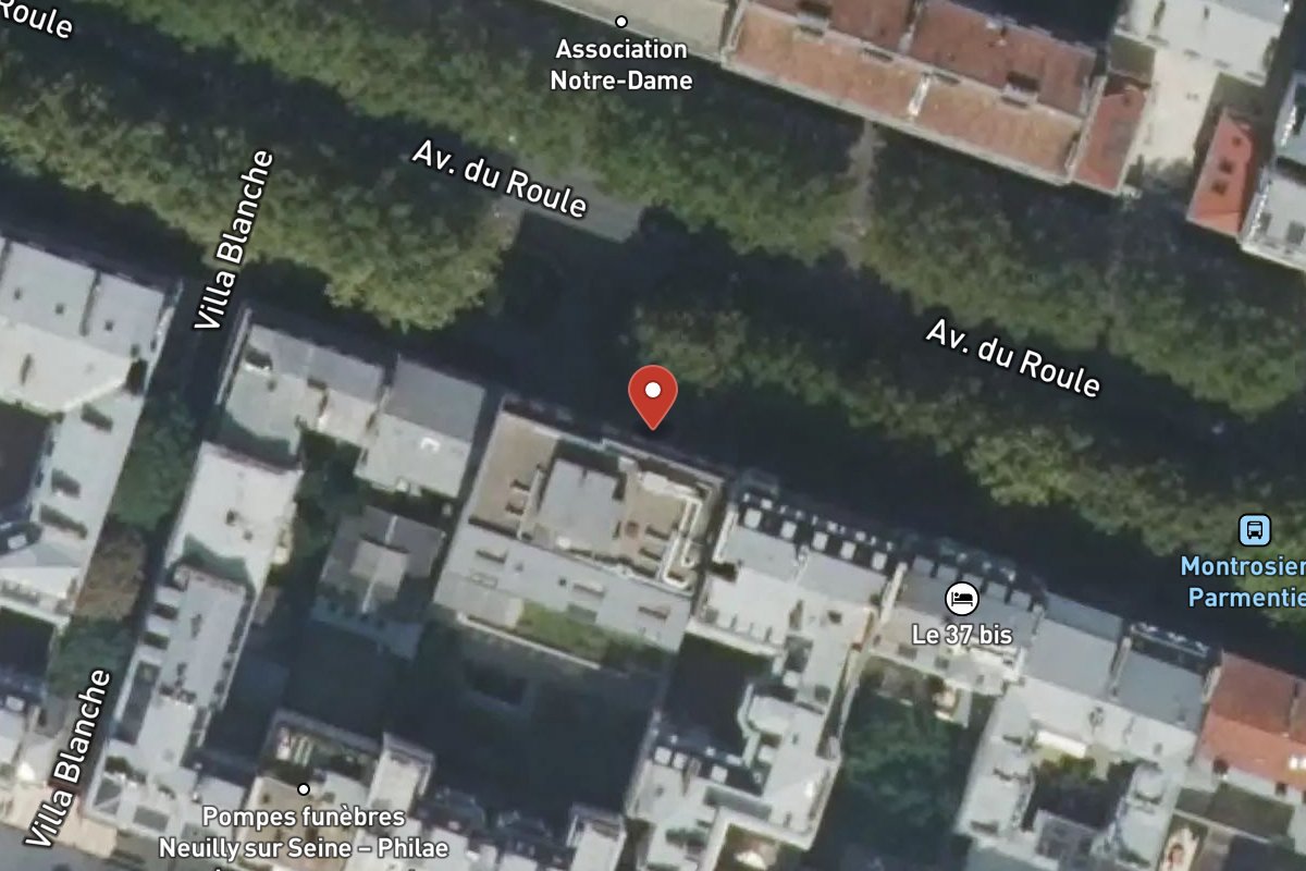 Vue satellite — 41 Avenue du Roule