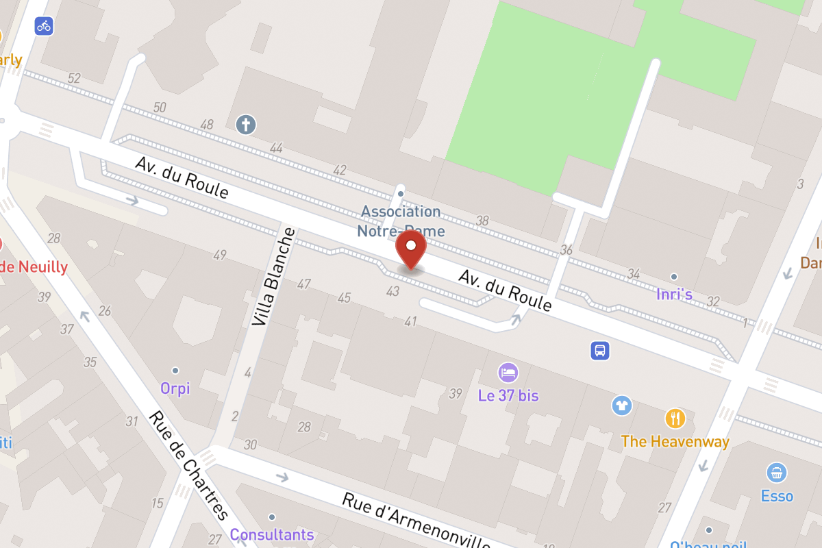 Plan de situation — 43BIS Avenue du Roule