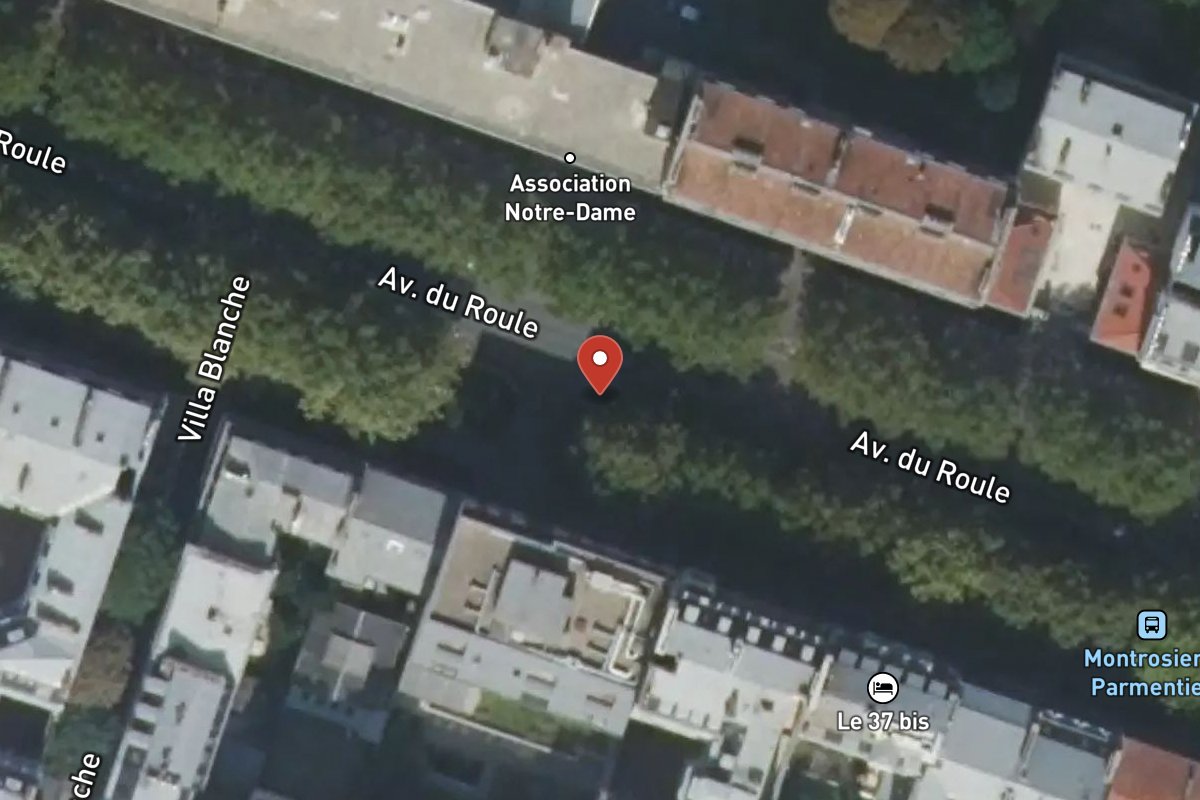 Vue satellite — 43BIS Avenue du Roule