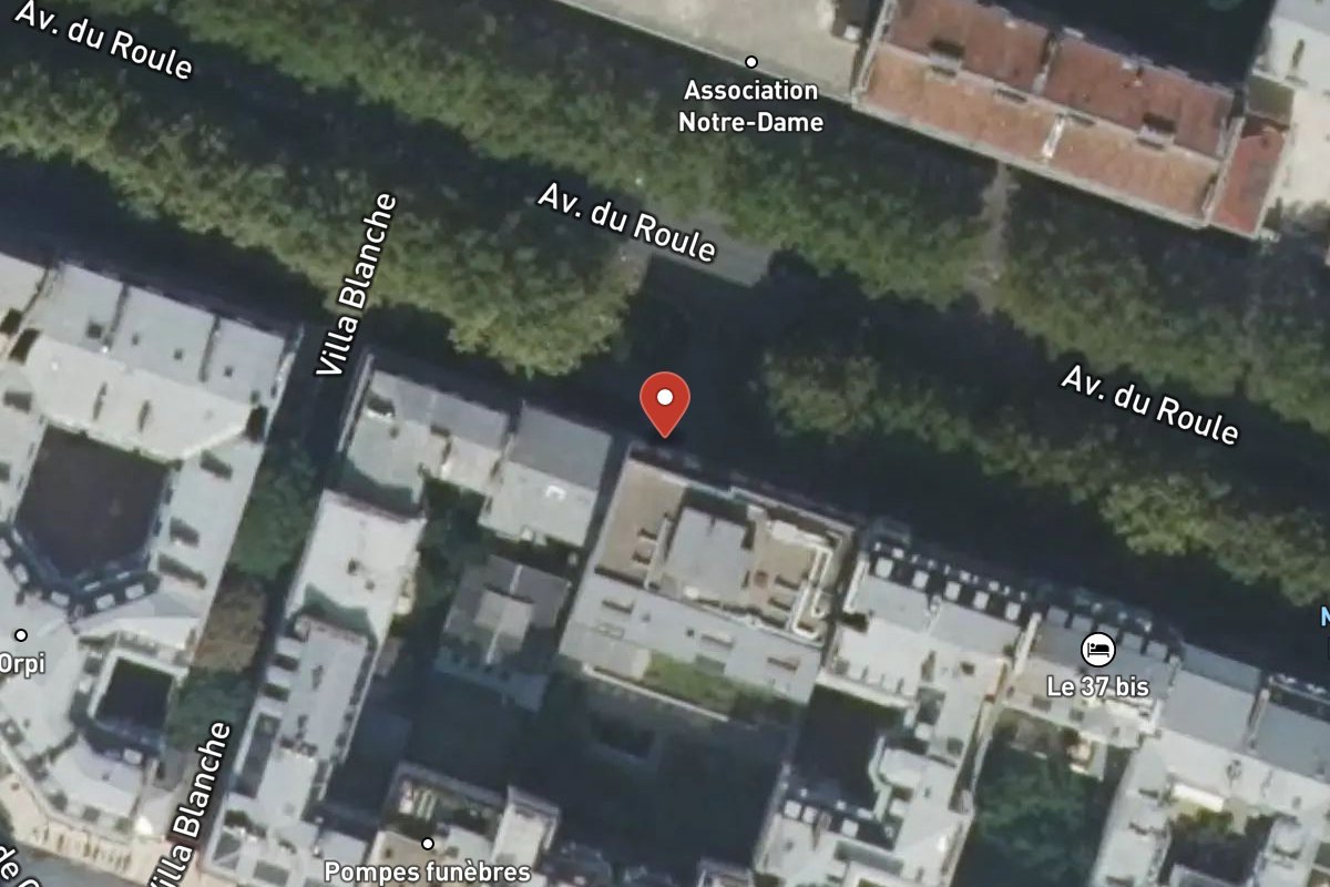 Vue satellite — 43 Avenue du Roule