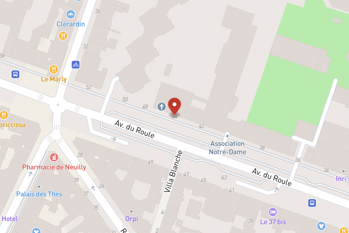 Plan de situation — 44 Avenue du Roule