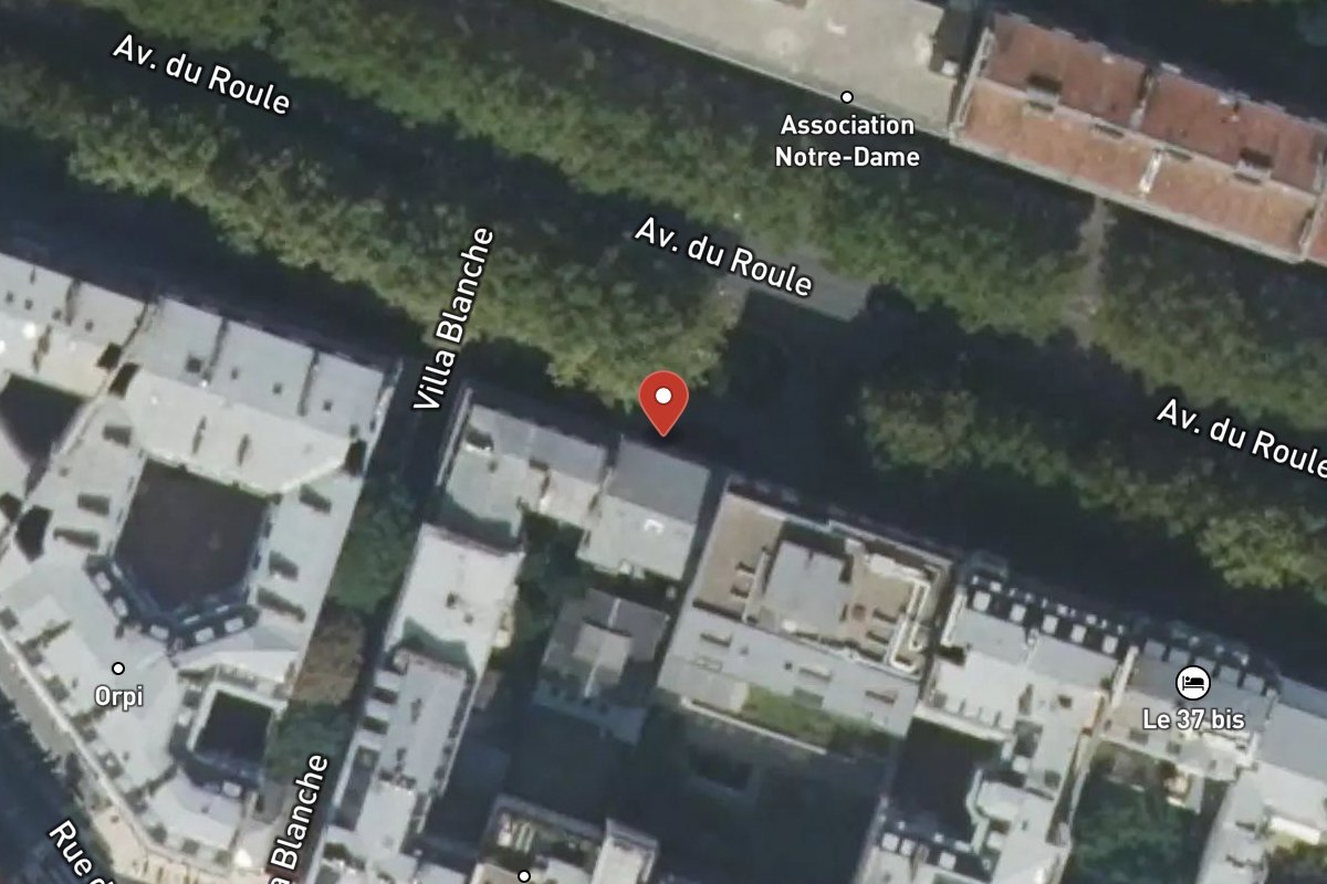 Vue satellite — 45 Avenue du Roule