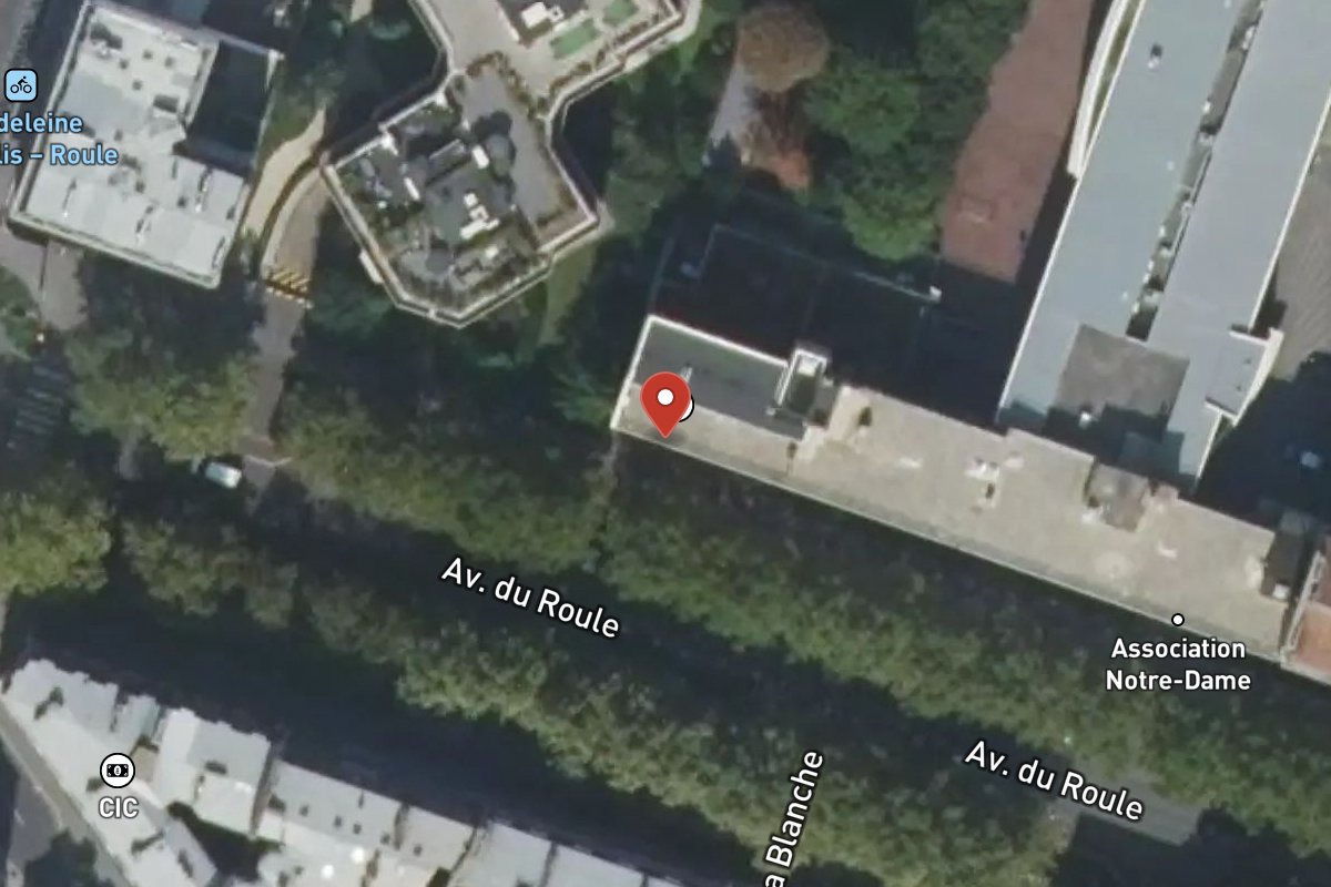Vue satellite — 46 Avenue du Roule