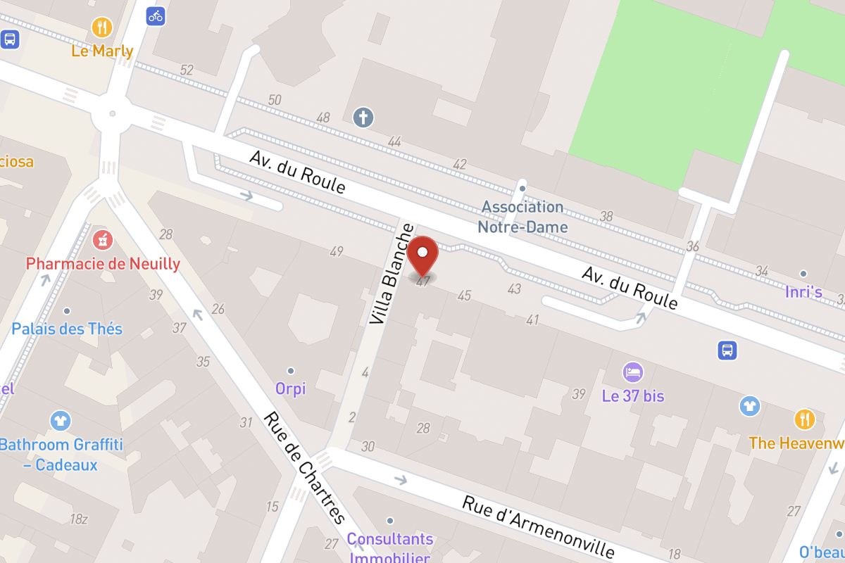 Plan de situation — 47 Avenue du Roule