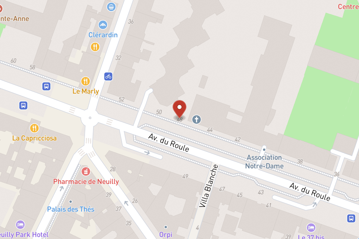 Plan de situation — 48 Avenue du Roule