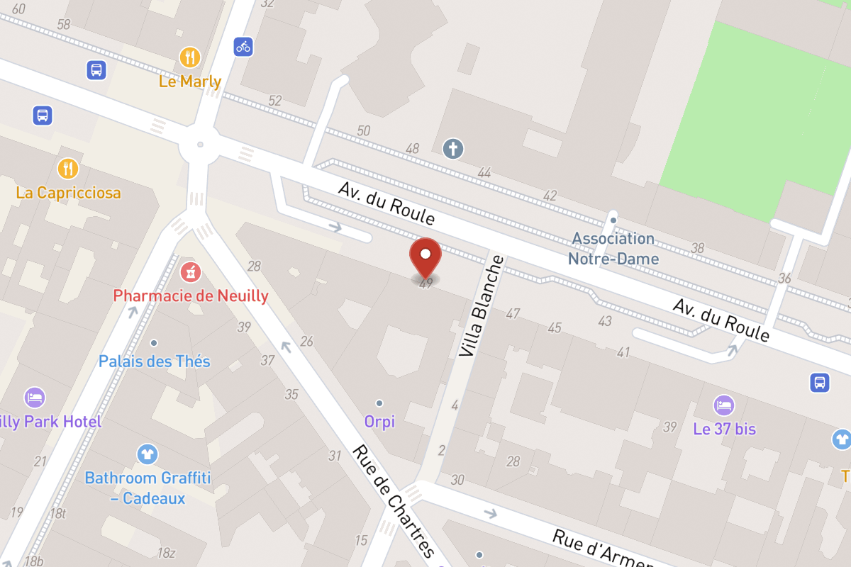 Plan de situation — 49 Avenue du Roule