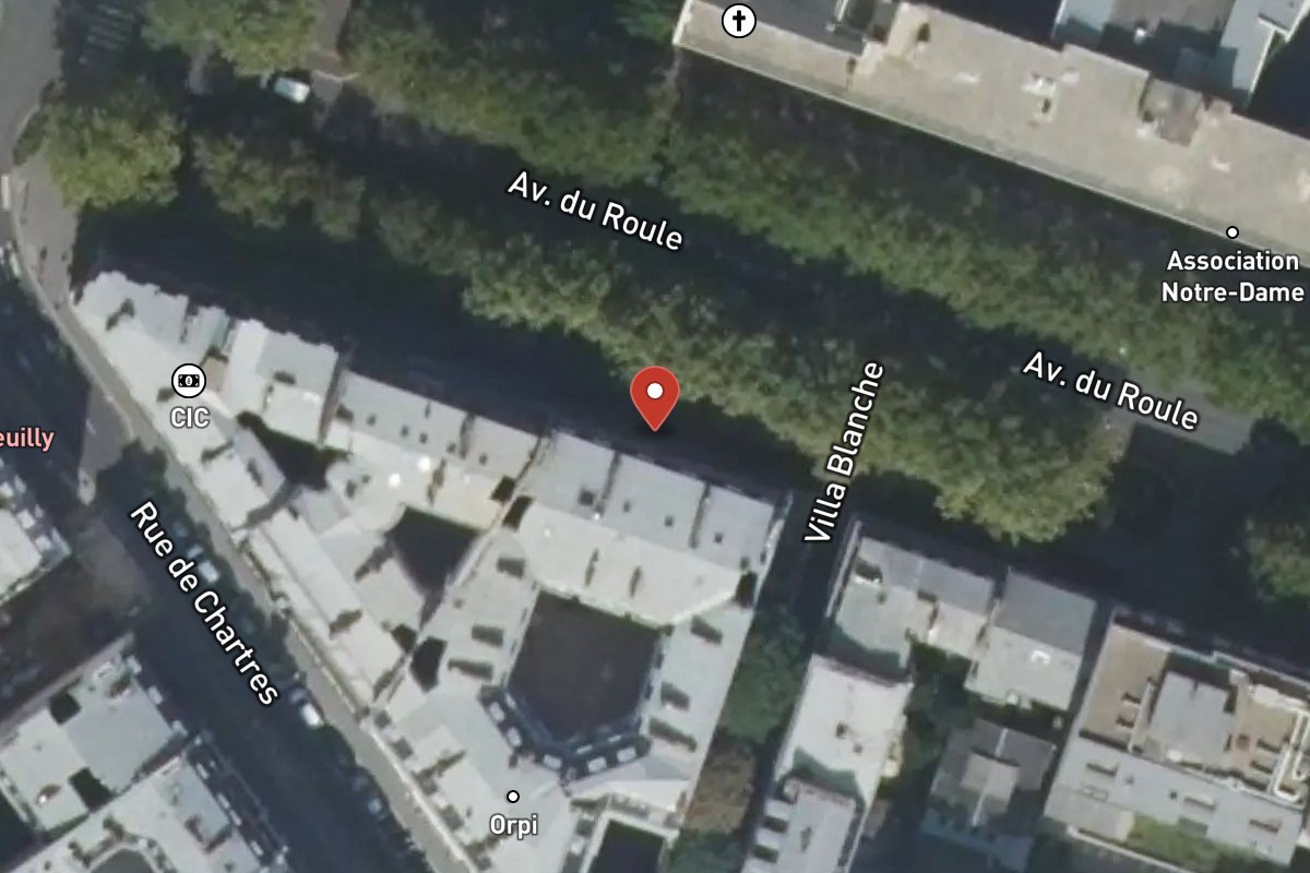 Vue satellite — 49 Avenue du Roule