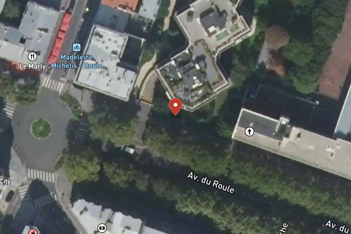 Vue satellite — 50 Avenue du Roule