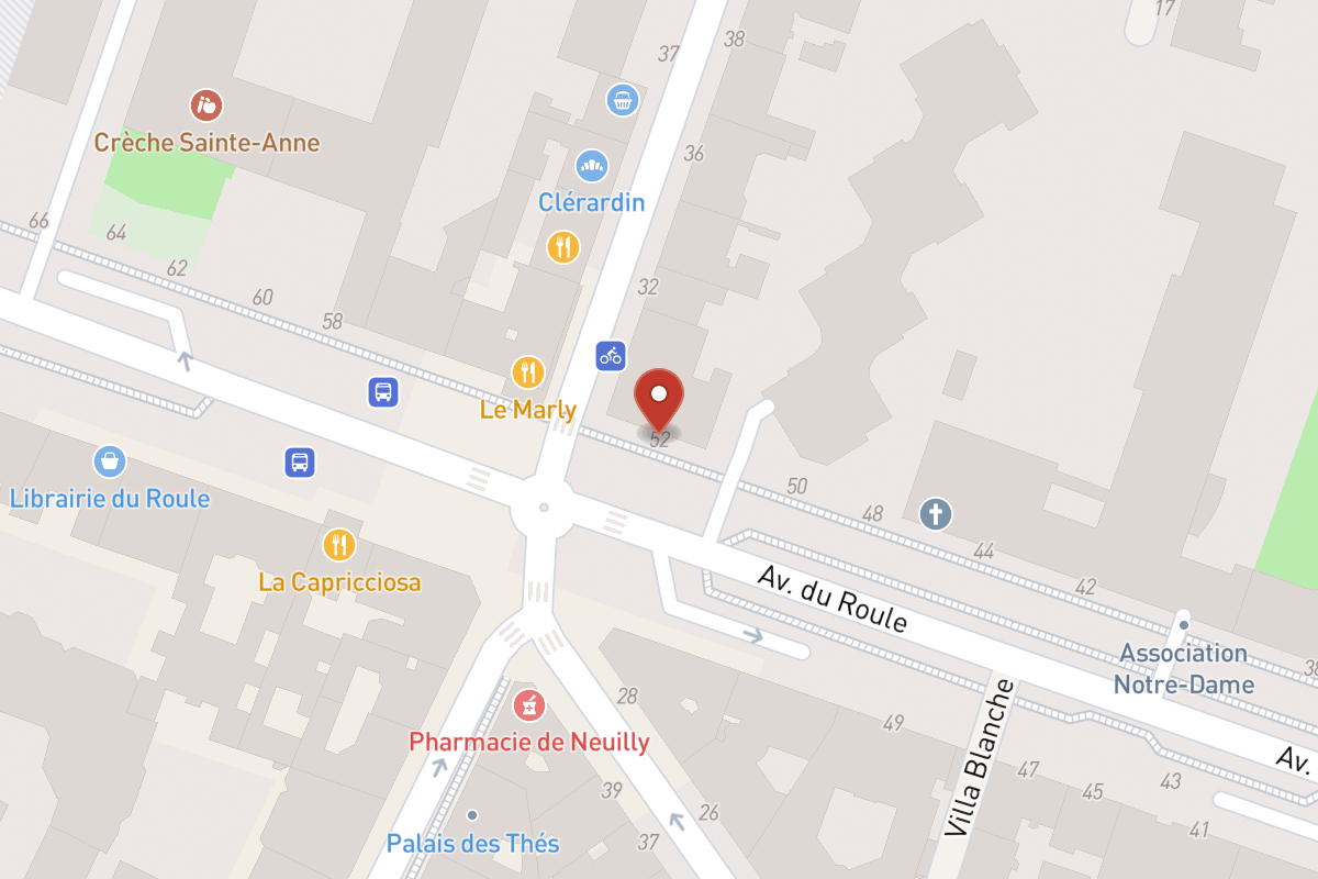 Plan de situation — 52 Avenue du Roule