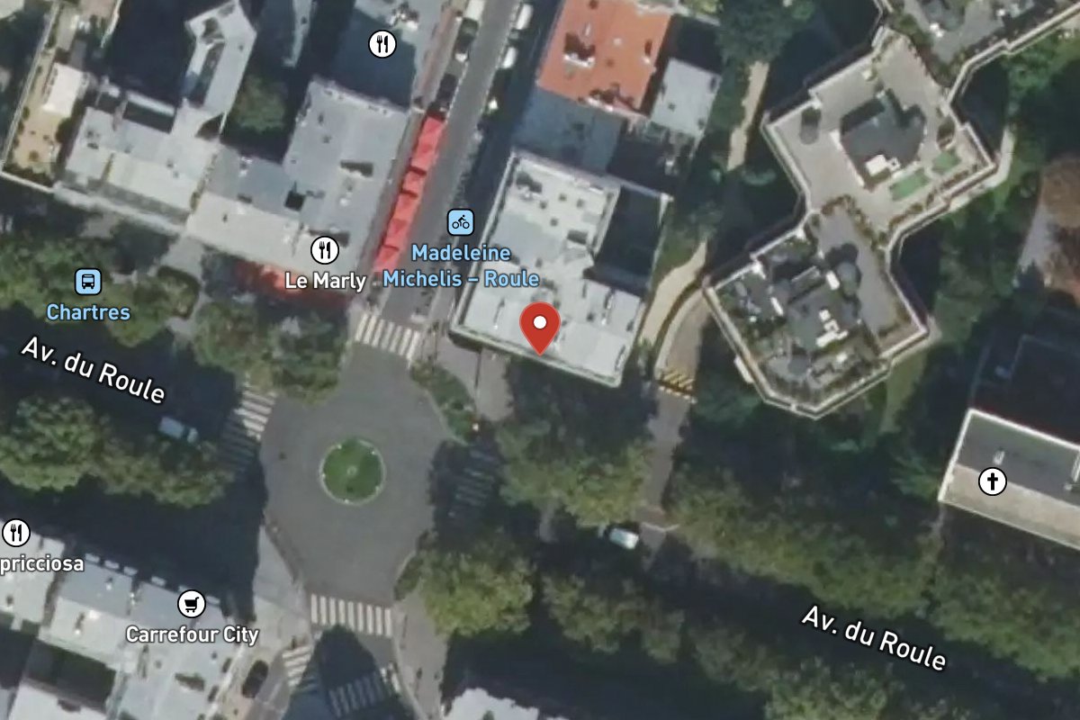Vue satellite — 52 Avenue du Roule