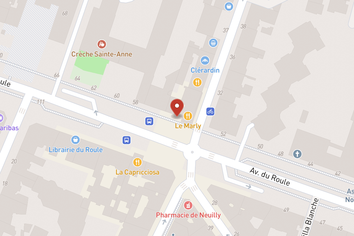 Plan de situation — 54 Avenue du Roule