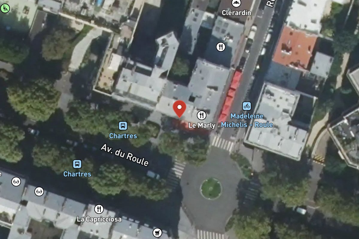 Vue satellite — 54 Avenue du Roule