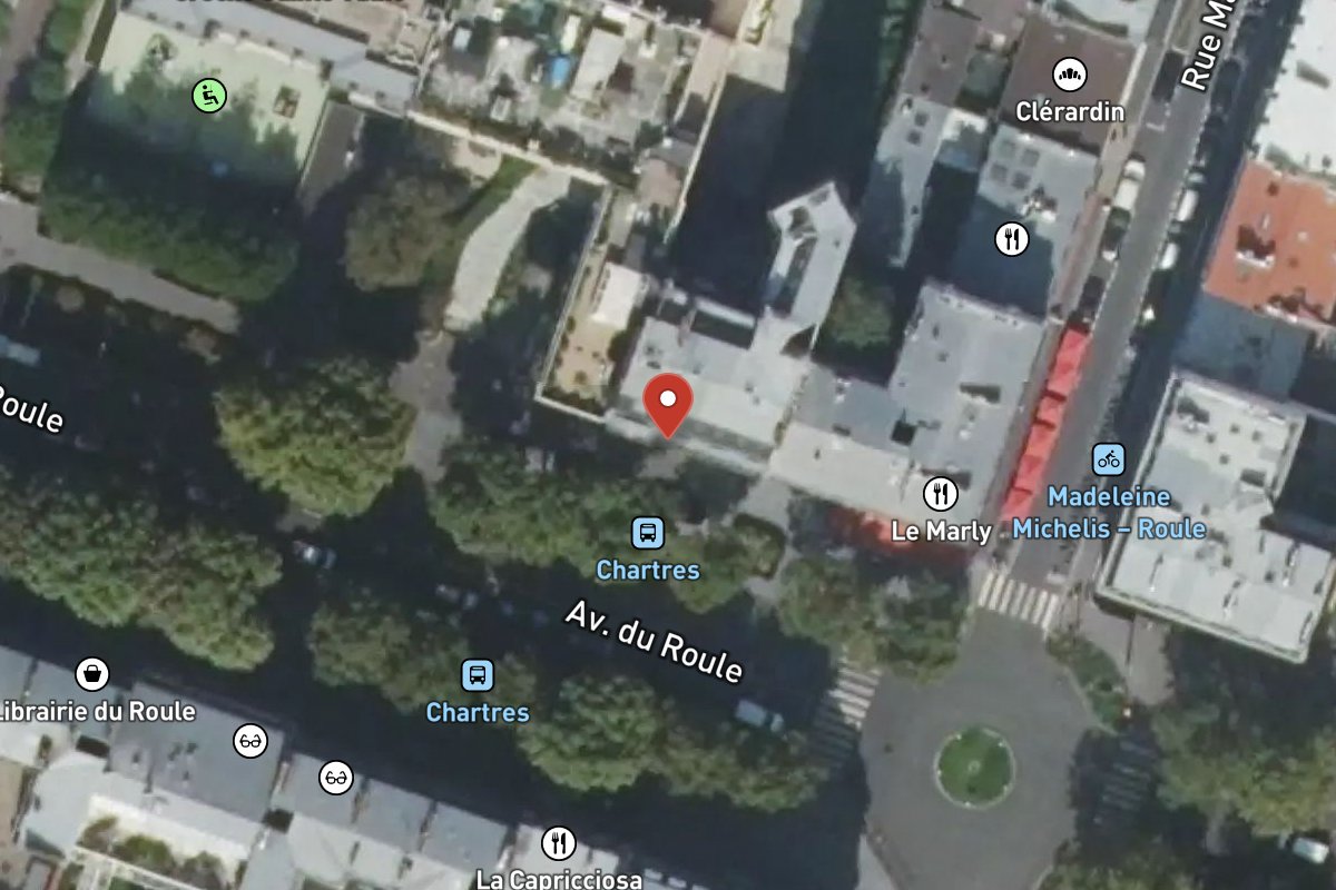Vue satellite — 56 Avenue du Roule