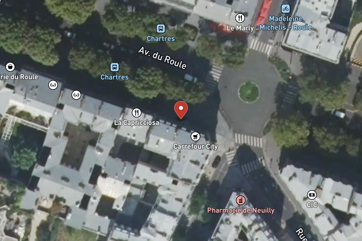 Vue satellite — 59 Avenue du Roule