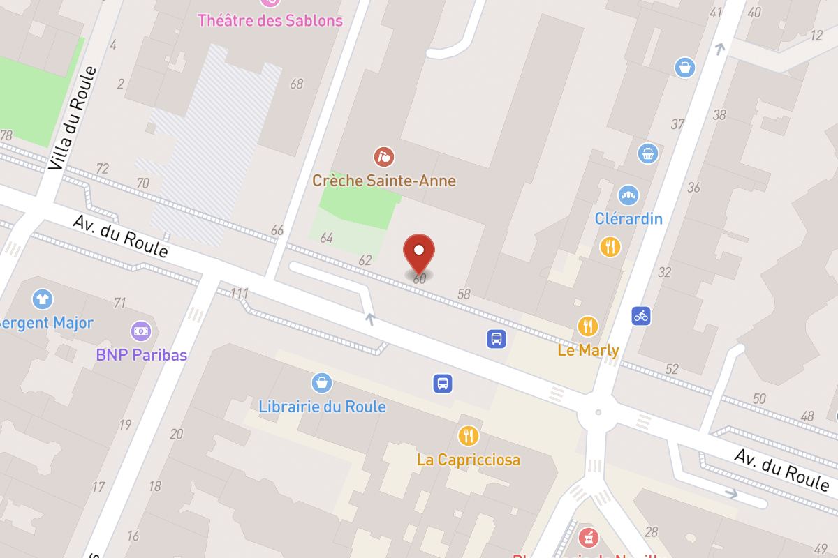 Plan de situation — 60 Avenue du Roule