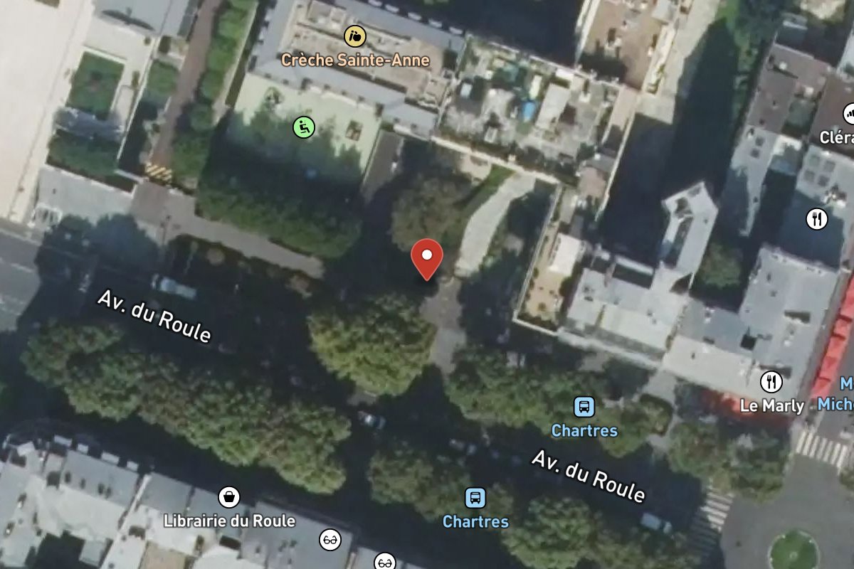 Vue satellite — 60 Avenue du Roule