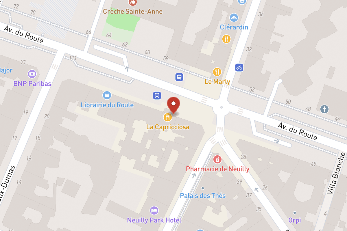 Plan de situation — 61 Avenue du Roule