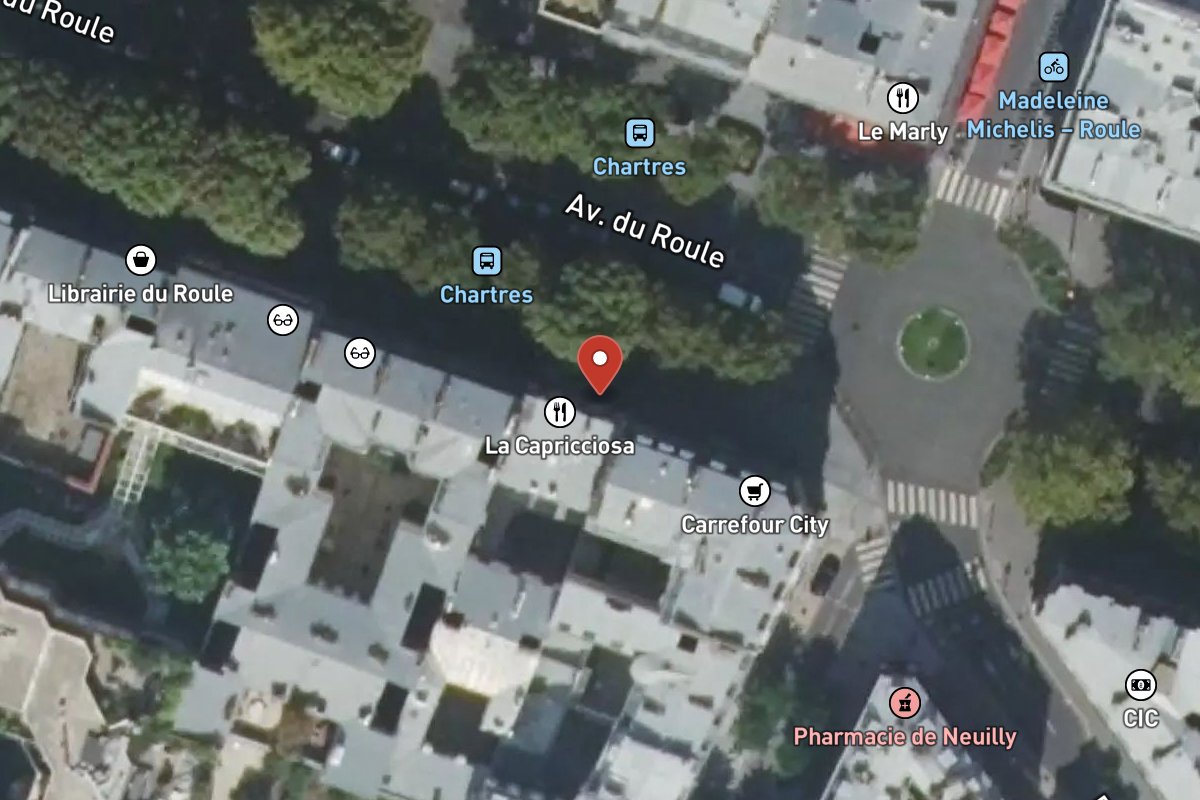 Vue satellite — 61 Avenue du Roule
