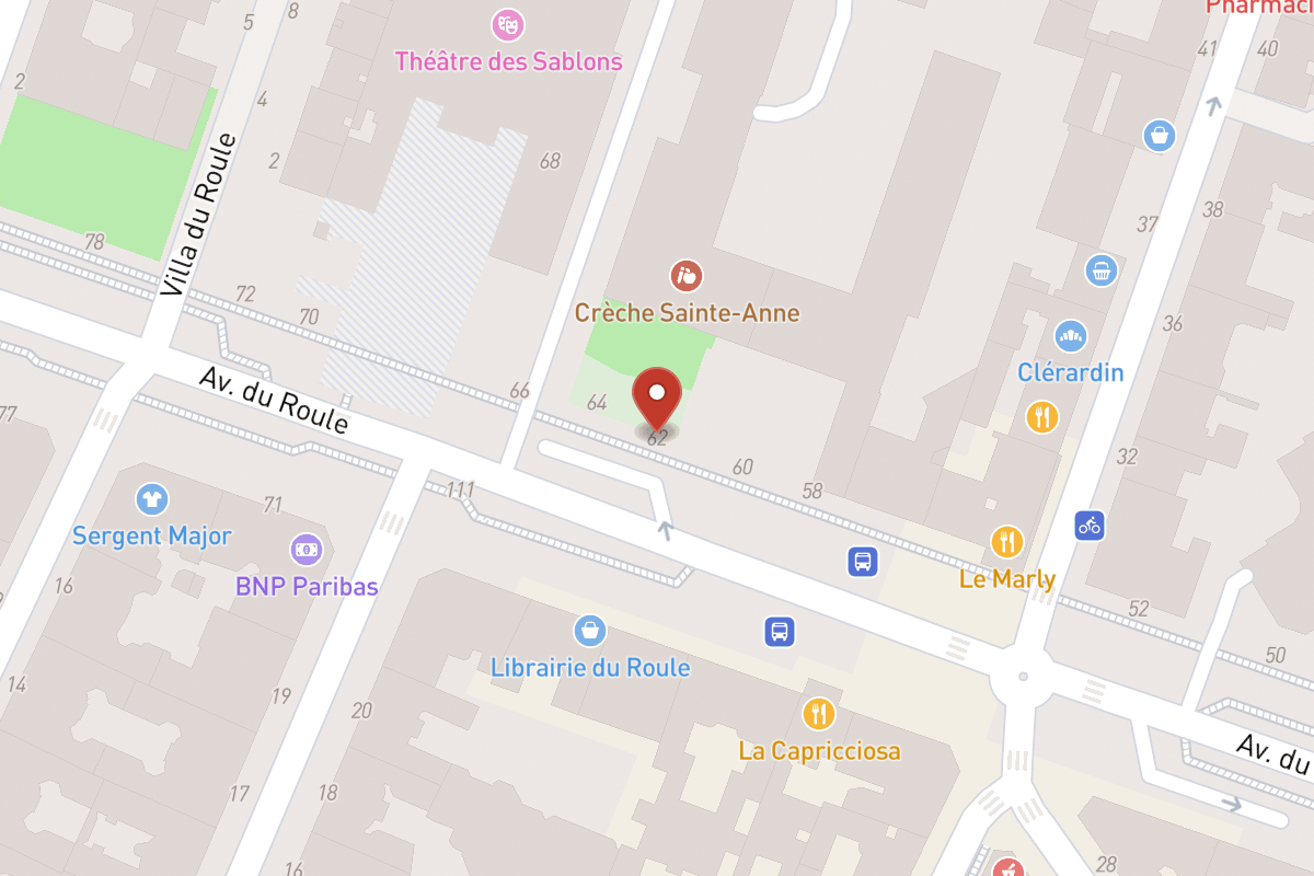 Plan de situation — 62 Avenue du Roule