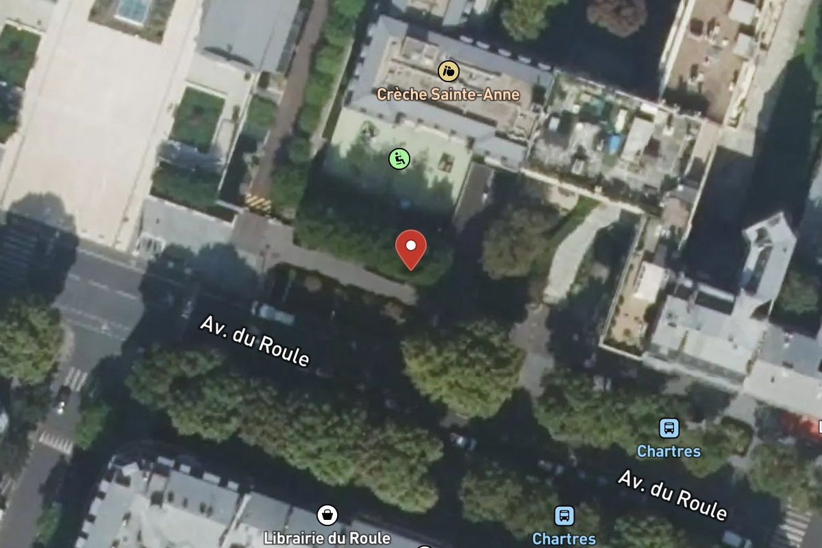 Vue satellite — 62 Avenue du Roule