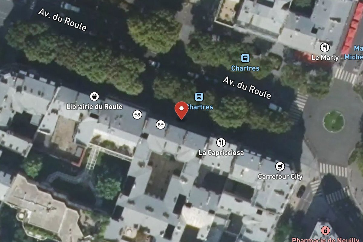 Vue satellite — 63 Avenue du Roule