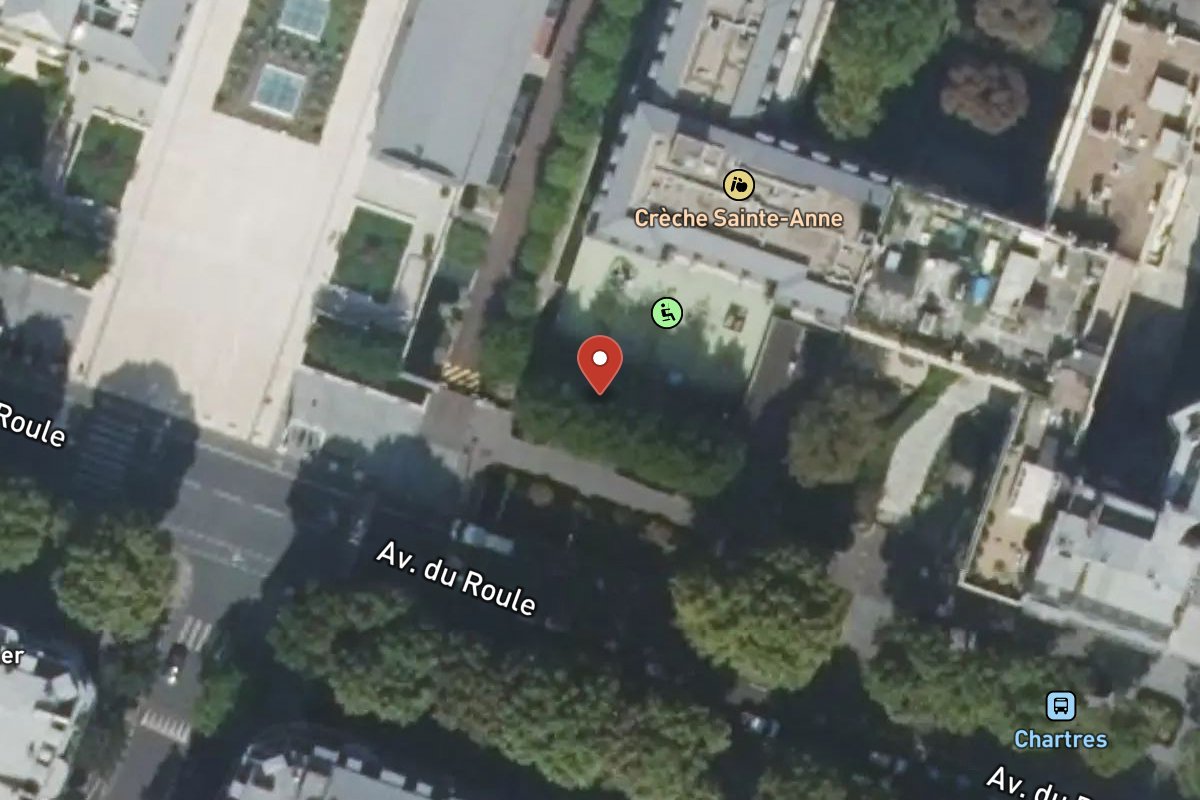 Vue satellite — 64BIS Avenue du Roule