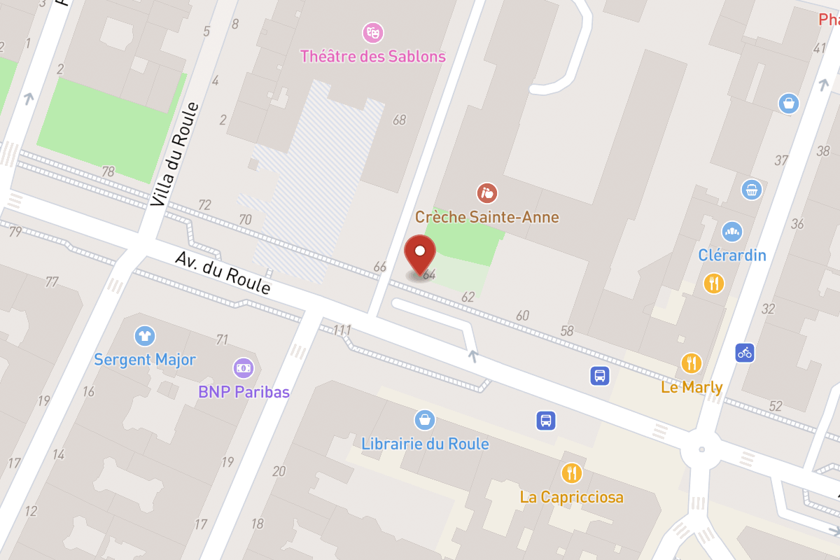 Plan de situation — 64 Avenue du Roule