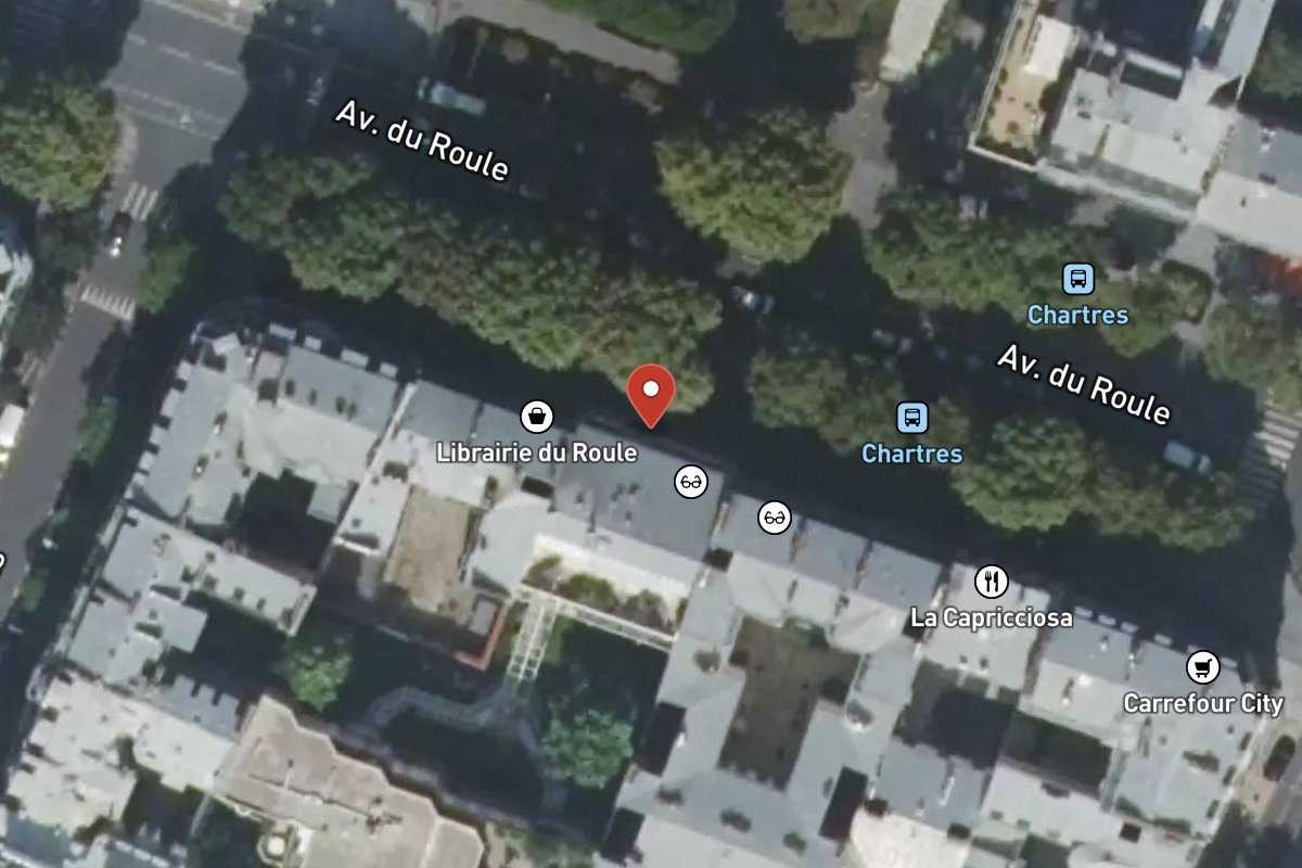 Vue satellite — 65 Avenue du Roule