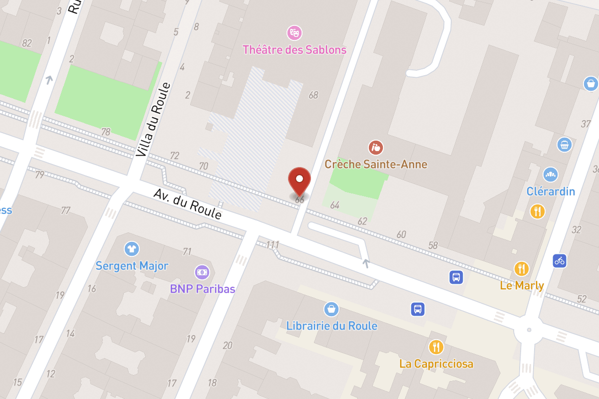Plan de situation — 66 Avenue du Roule