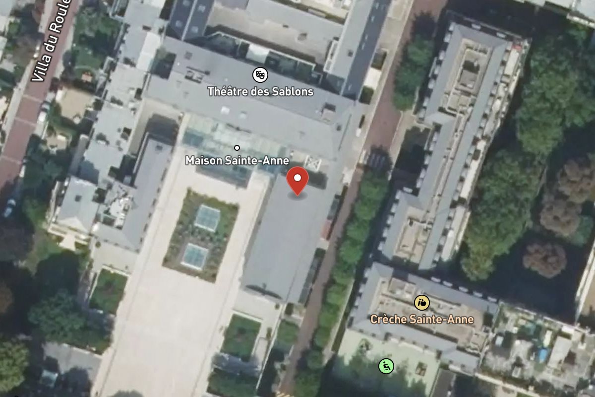 Vue satellite — 68BIS Avenue du Roule