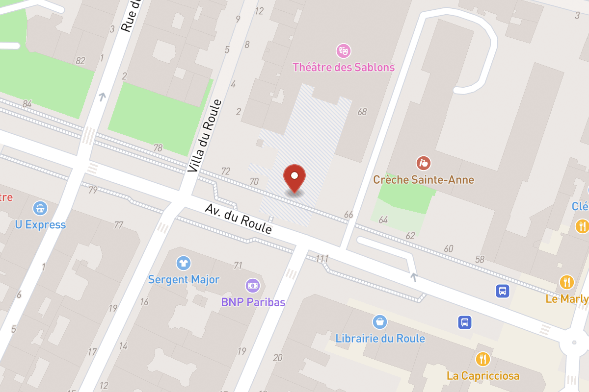 Plan de situation — 68 Avenue du Roule