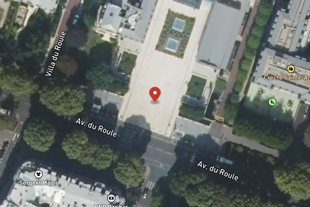 Vue satellite — 68 Avenue du Roule