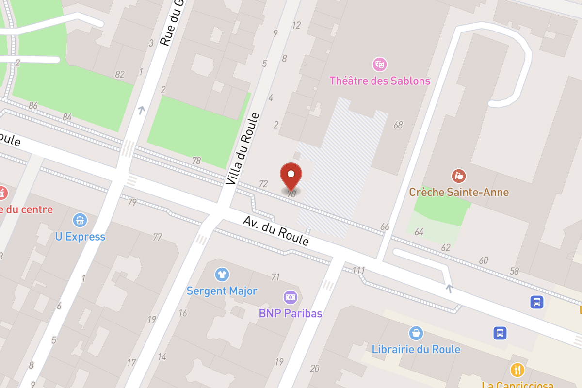 Plan de situation — 70 Avenue du Roule