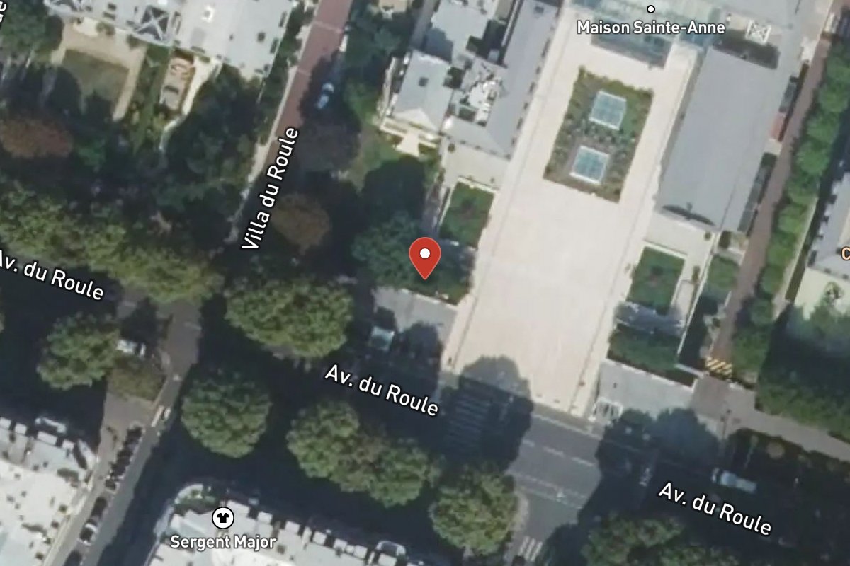 Vue satellite — 70 Avenue du Roule
