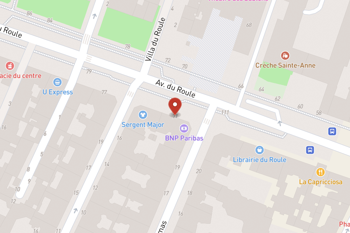 Plan de situation — 71 Avenue du Roule