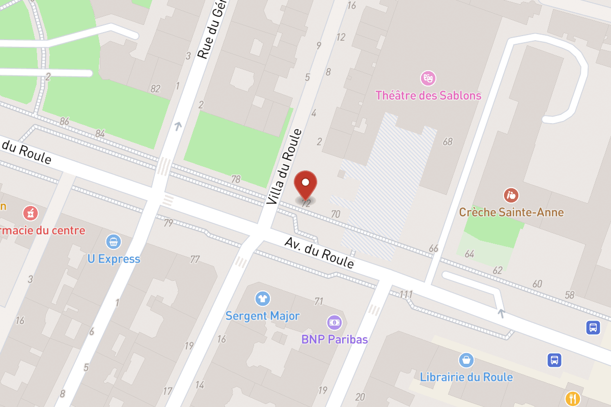 Plan de situation — 72 Avenue du Roule