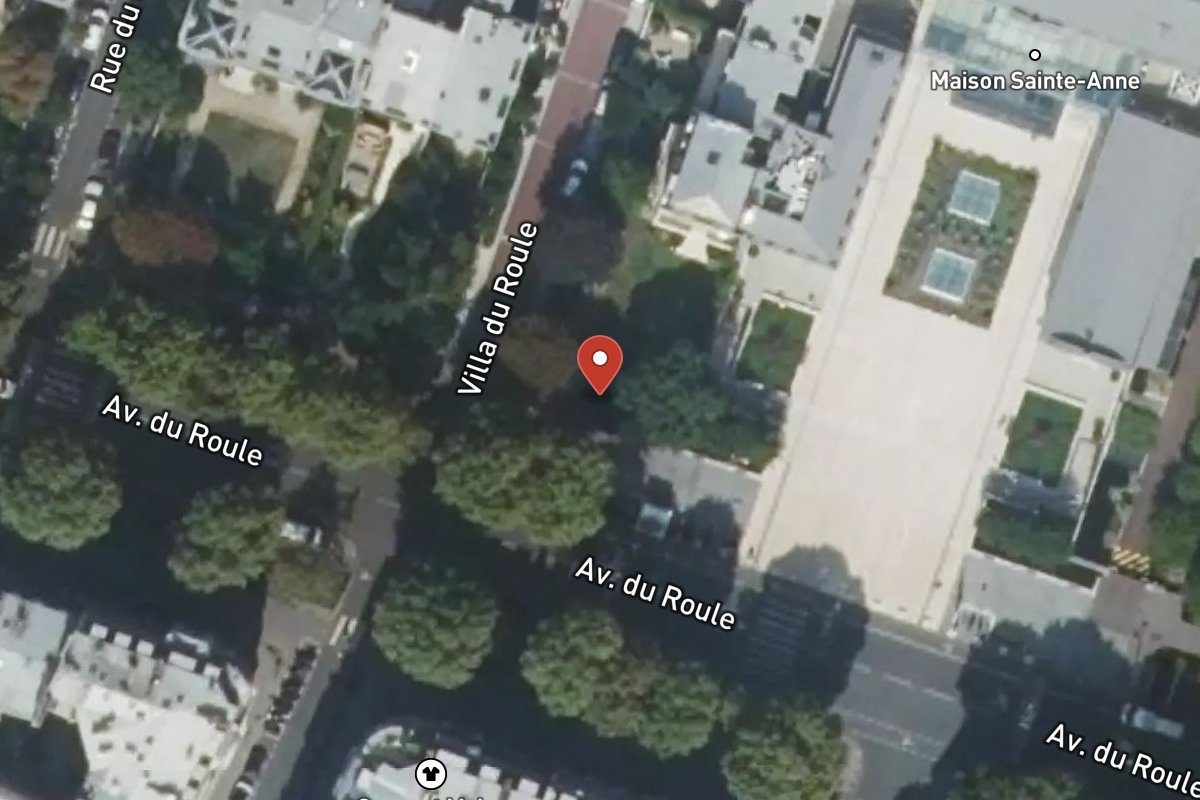 Vue satellite — 72 Avenue du Roule