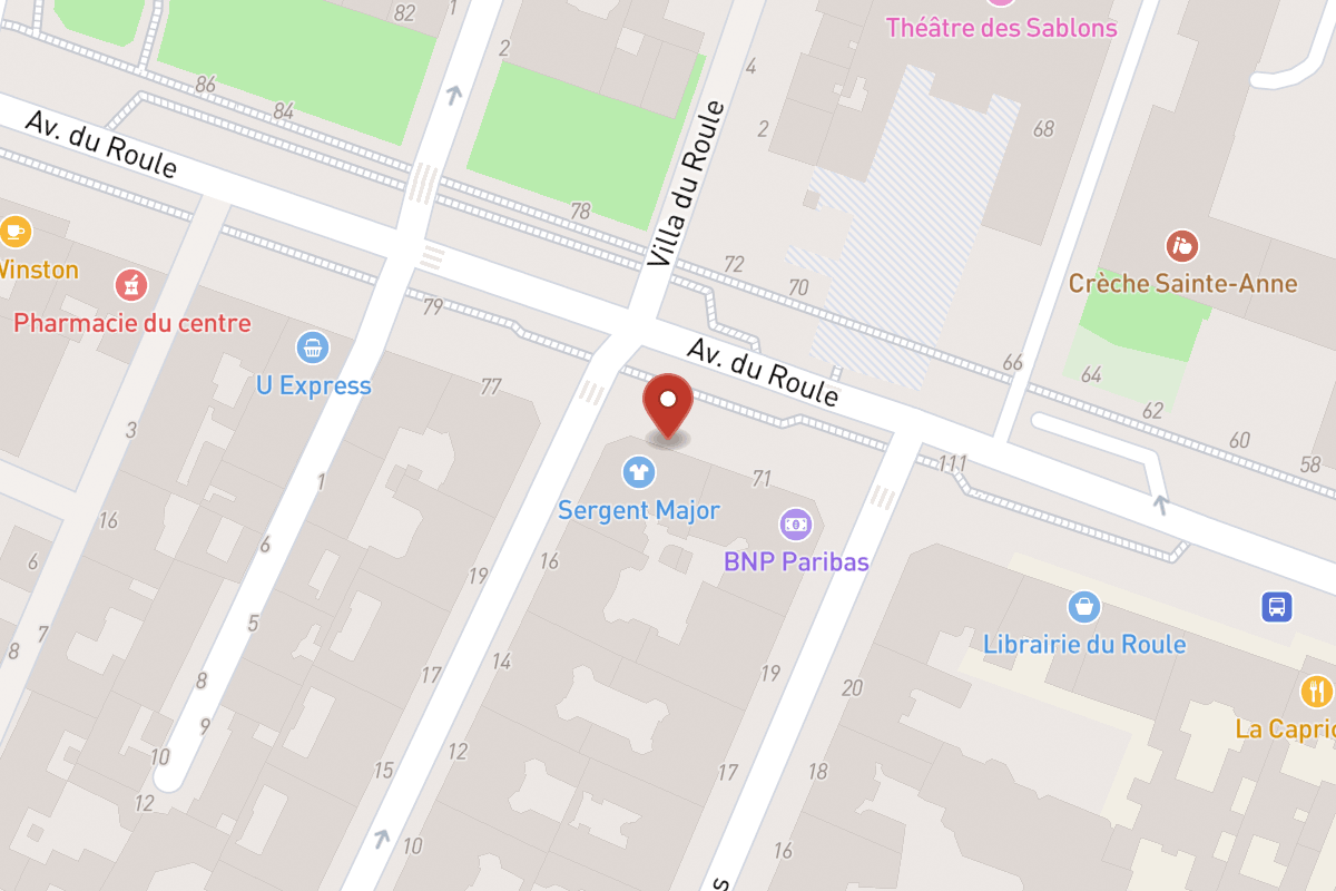 Plan de situation — 73 Avenue du Roule