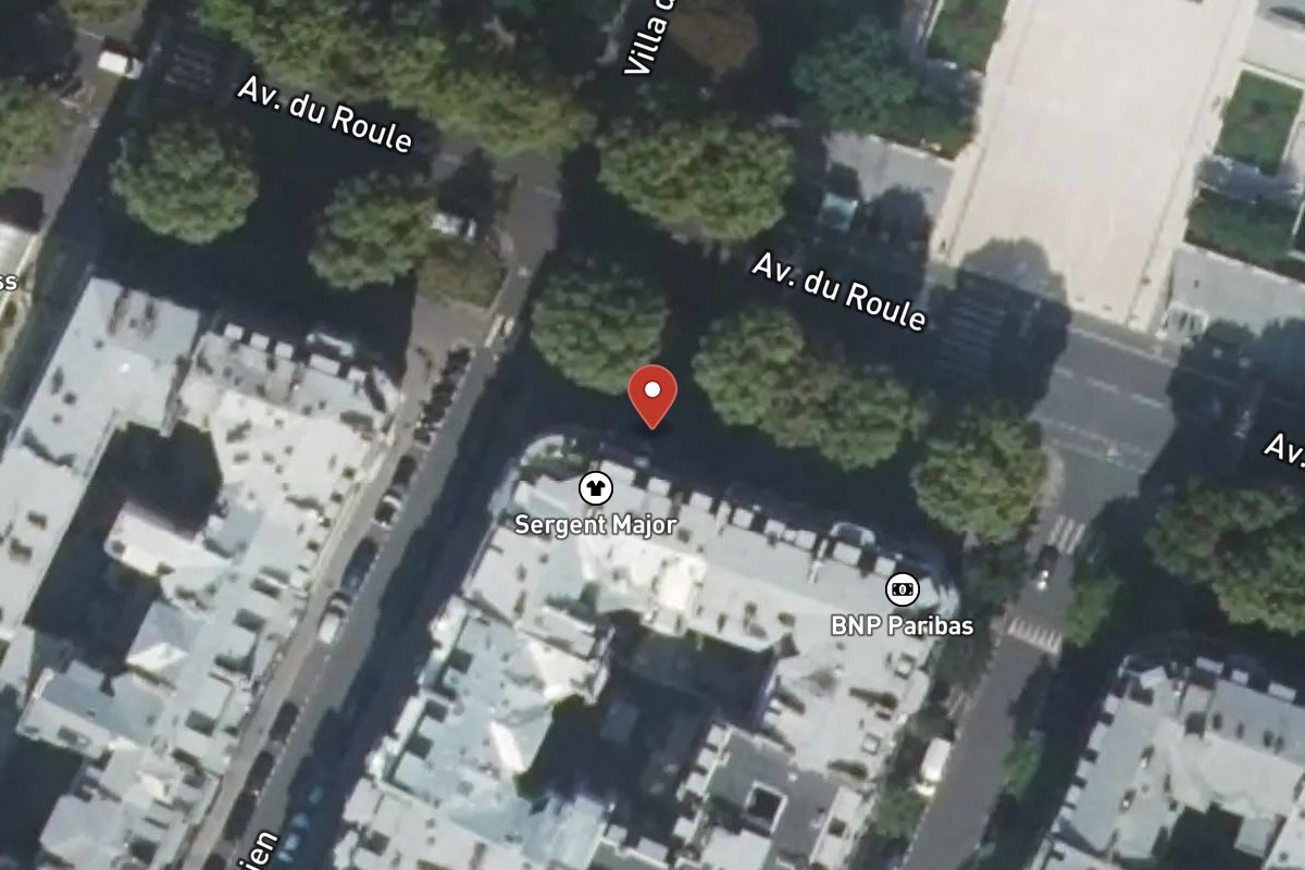 Vue satellite — 73 Avenue du Roule
