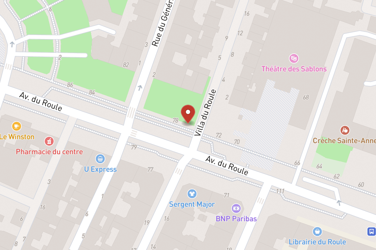 Plan de situation — 76 Avenue du Roule